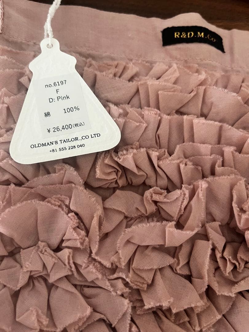 売り切り❣️R&D.M.Co-オールドマンズテーラー ピンクフリルショルダーバッグ