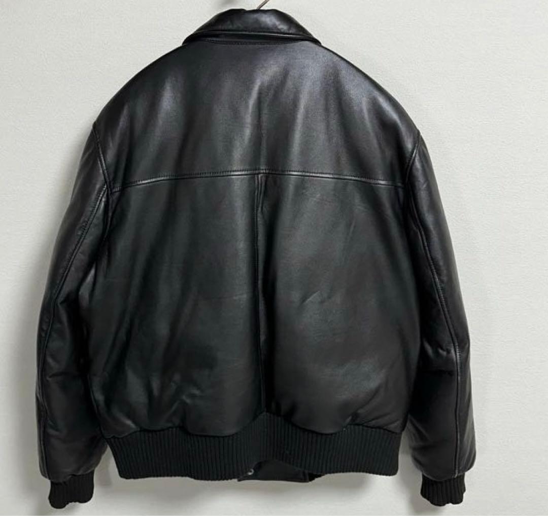 90s 美品 レザーダウン DonnaKaran NewYork DKNY - メルカリ