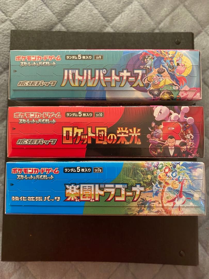 テラスタルフェス ロケット団 楽園ドラゴーナ バトルパートナーズ シュリンク付