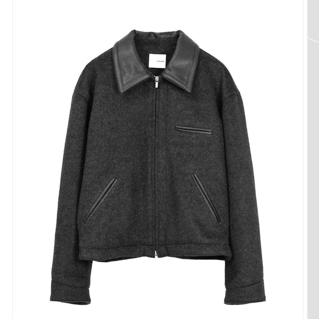 ✨即日発送✨OE-SELMENT WOOL DETROIT JACKET OE-SELMENT 25fw LOOK. model / 178cm L size着用 WOOL SHAGGY DUAL