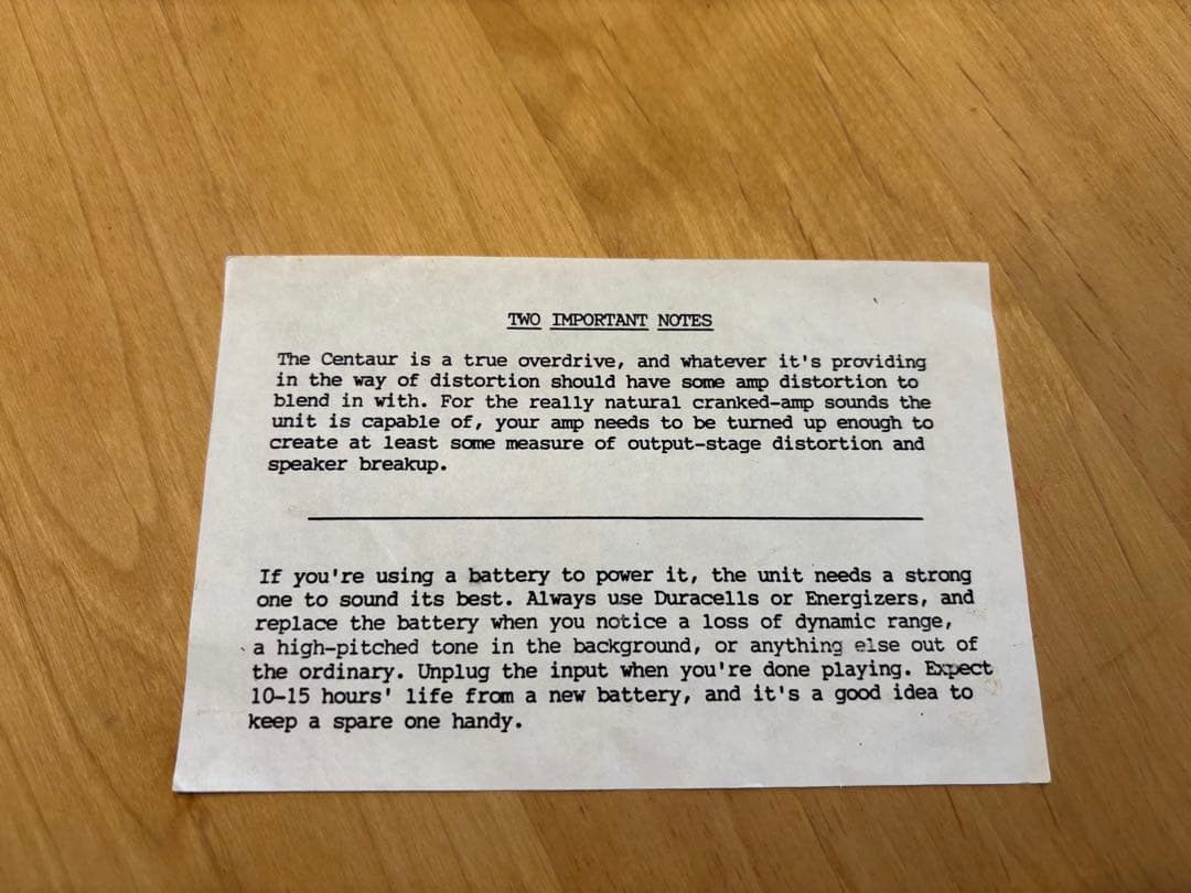 KLON CENTAURA Gold Short tail （正箱付き）