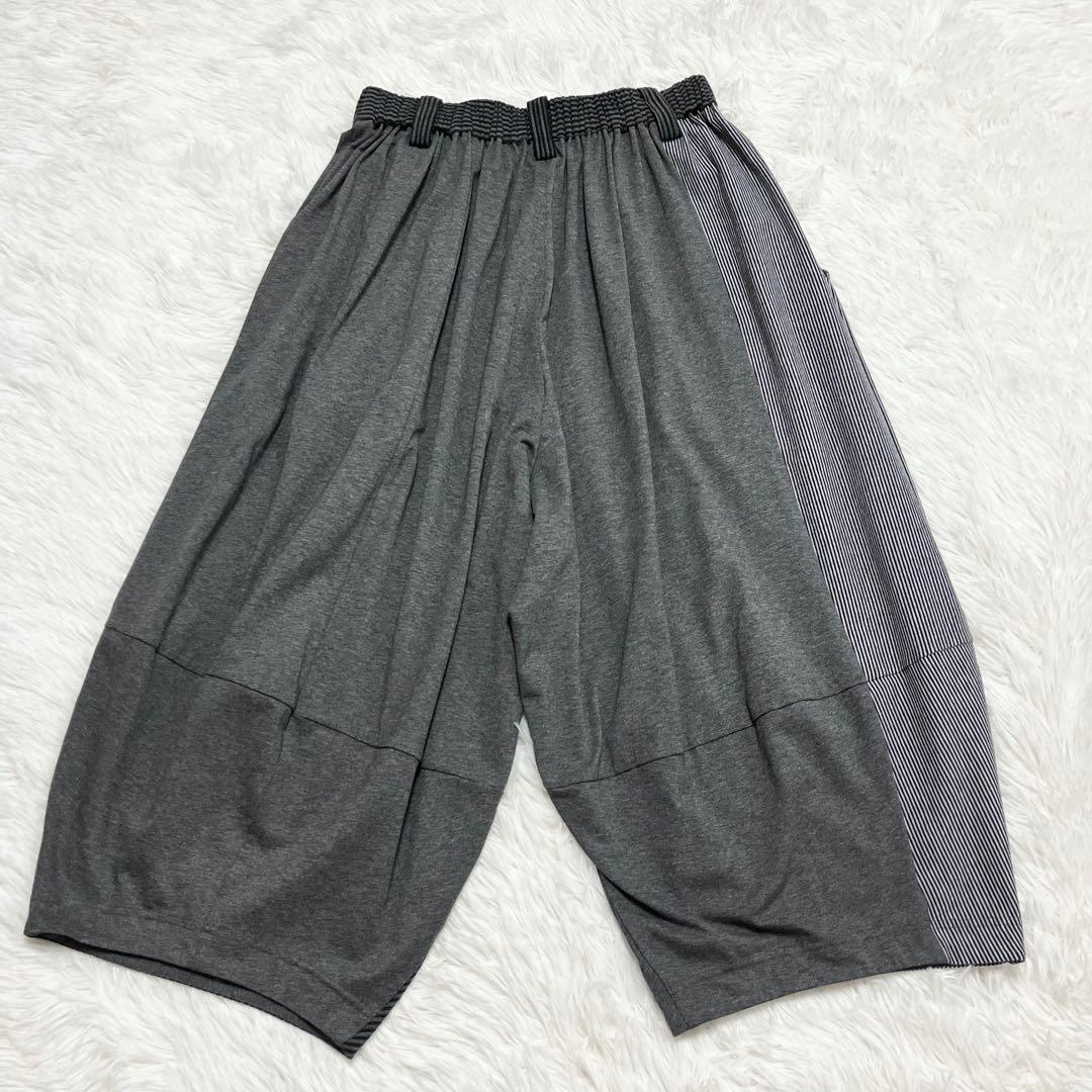 美品　萌　モユル　MOYURU サルエルパンツ　ストライプ　センソユニコ