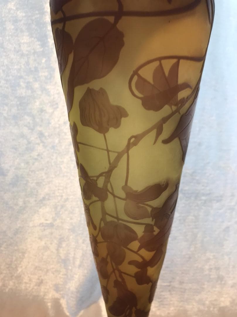 エミールガレ Galle 花瓶 アールヌーボー クレマチス 1910年頃 - メルカリ