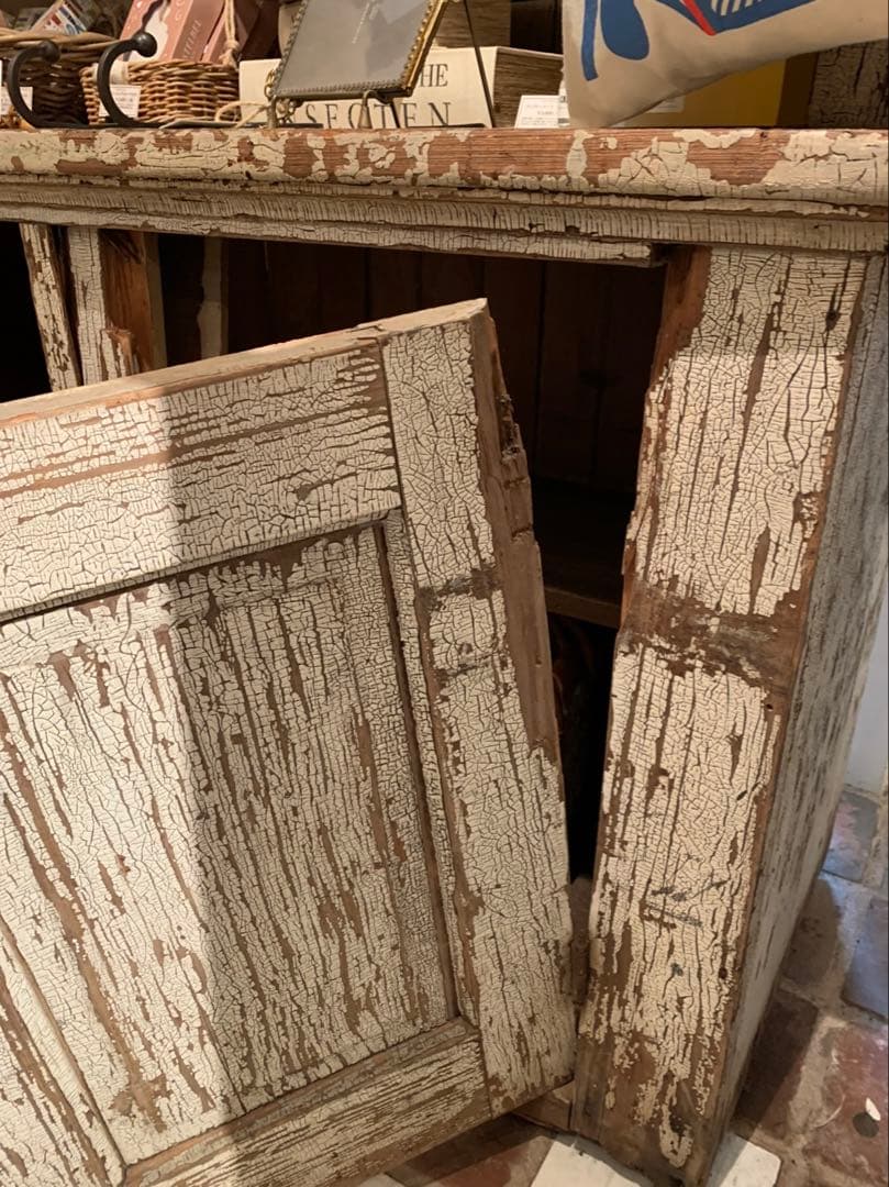 ⚫️NYモノ/アンティーク木製キャビネット/美品/特別追加加工/店舗什器