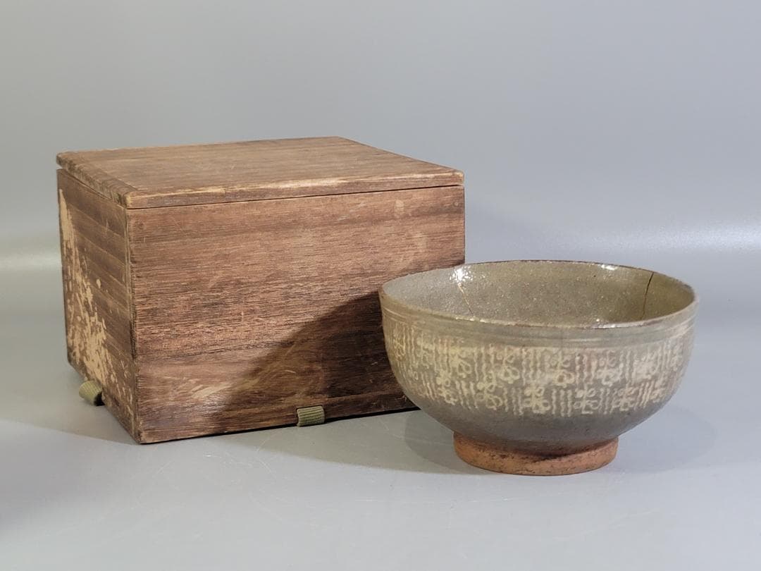 茶道具 三嶋茶碗 時代物 古美術 DT413 茶道具 暦手茶碗 時代物 古美術 DT464