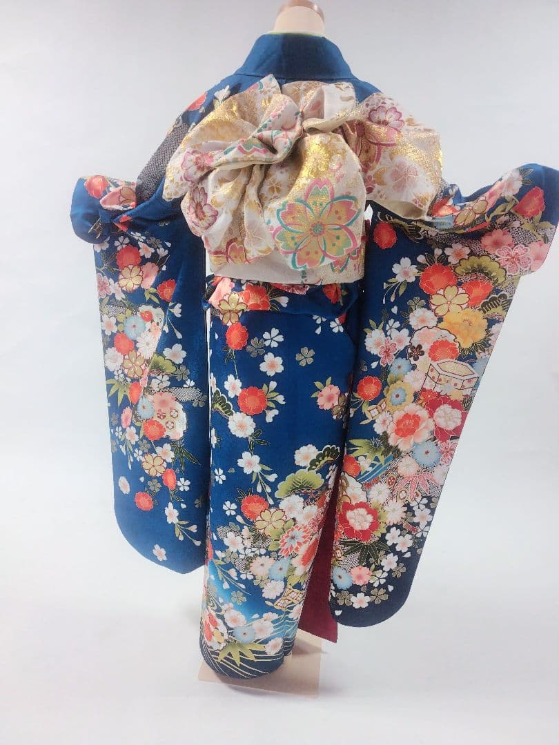 振袖フルセット‼️ターコイズブルーで素敵なお色 青 | 呉服店・振袖「久