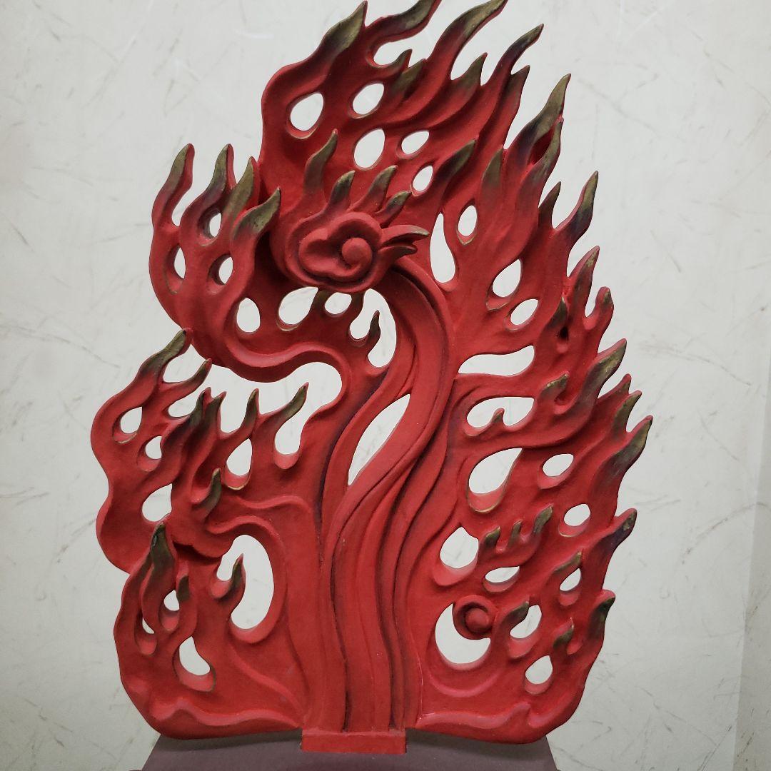 Bフライデー蔵出し特価☆極彩色 不動明王座像4寸 瑟瑟座☆お不動さん