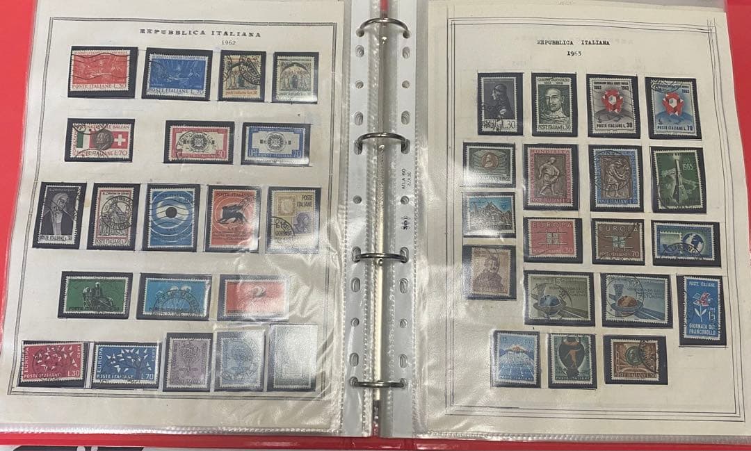 (N35) 切手コレクション イタリアの切手280枚