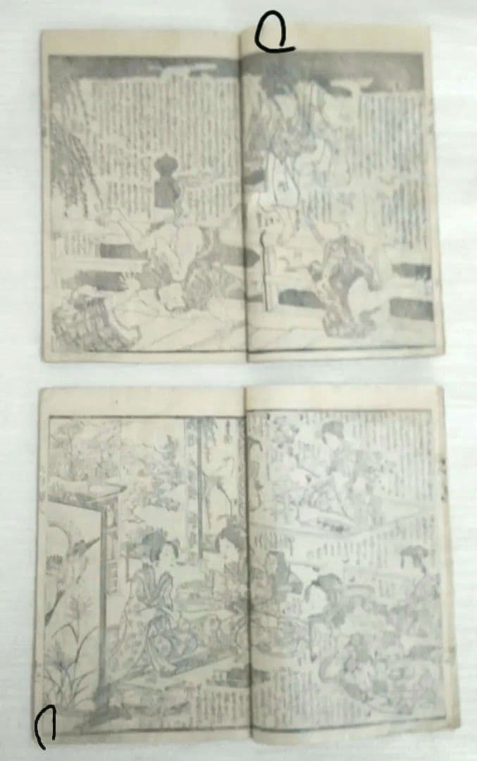 オンラインホビー・楽器・アート - 合巻、比奈乃都大内譚8編上下2冊