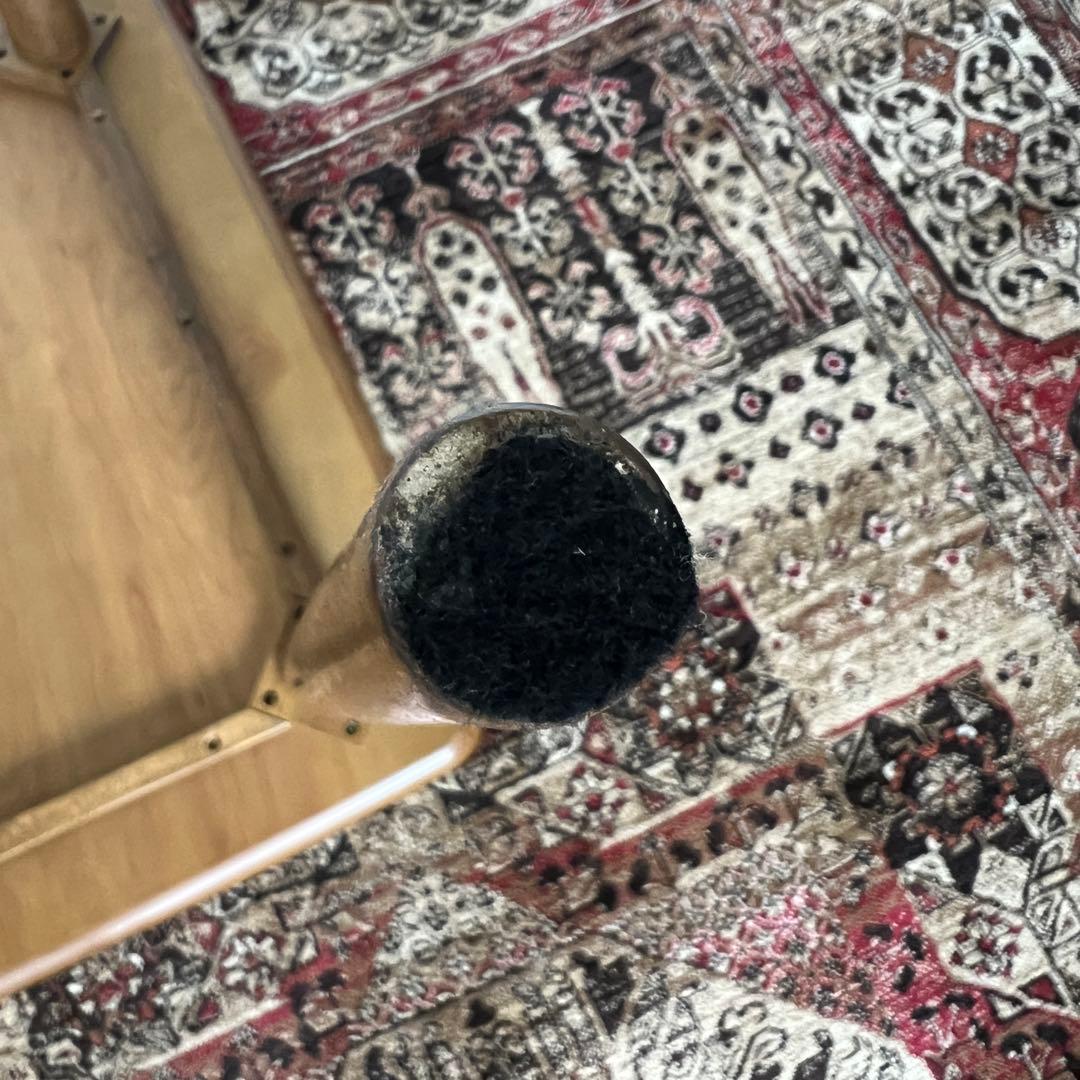 ダイニングテーブル 正方形　750mm ミッドセンチュリー　ウォルナット