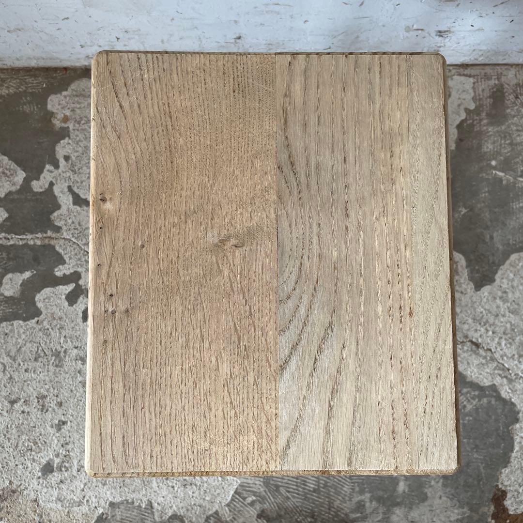 ビンテージ　サイドテーブル ベッドサイドテーブル　スツール　剥離