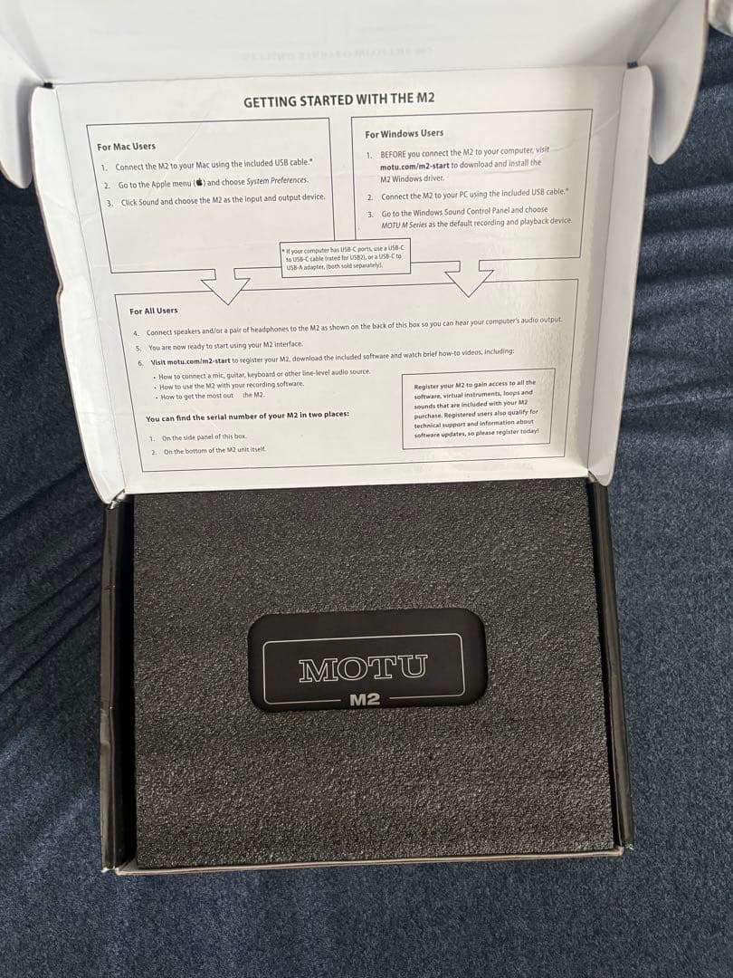 MOTU M2 オーディオインターフェイス 早い者勝ち！ MOTU M2 オーディオ