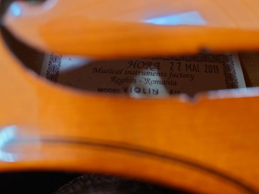 【分数ヴァイオリン 3/4サイズ】ルーマニア製