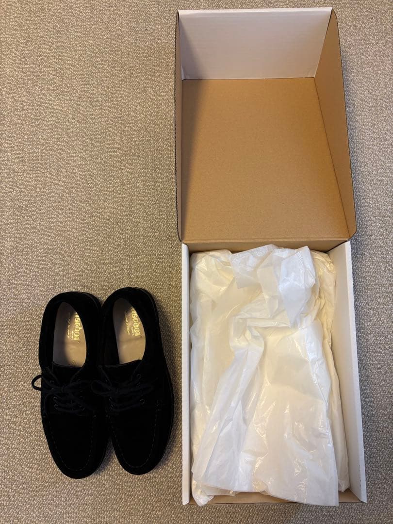 Marbot モカシンシューズ スエード 黒 40