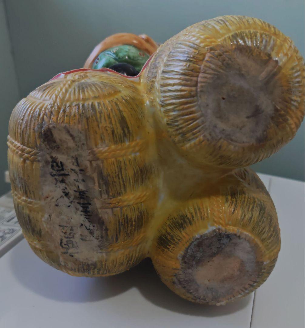 九谷焼 大黒天 置物 七福神 古美術品 金彩 骨董品 アンティーク 縁起物