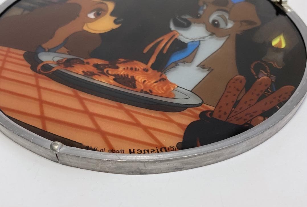 ☆貴重☆ わんわん物語 ステンドグラス グラスマスターズ 1990年代