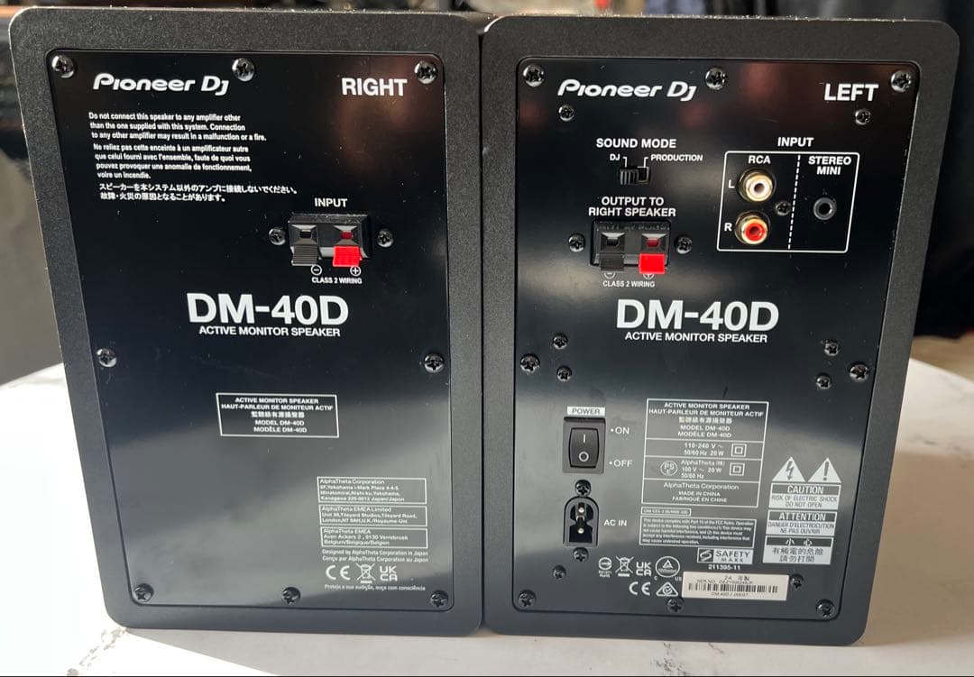 Pioneer DJ DM-40D スピーカー ペア　2024年製