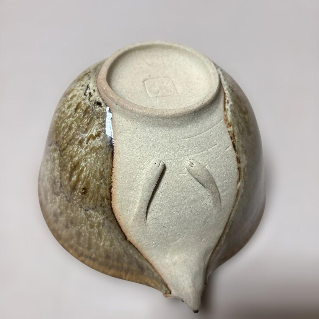 陶芸作家さん ハリネズミお茶碗と一輪挿し、動物オブジェなど