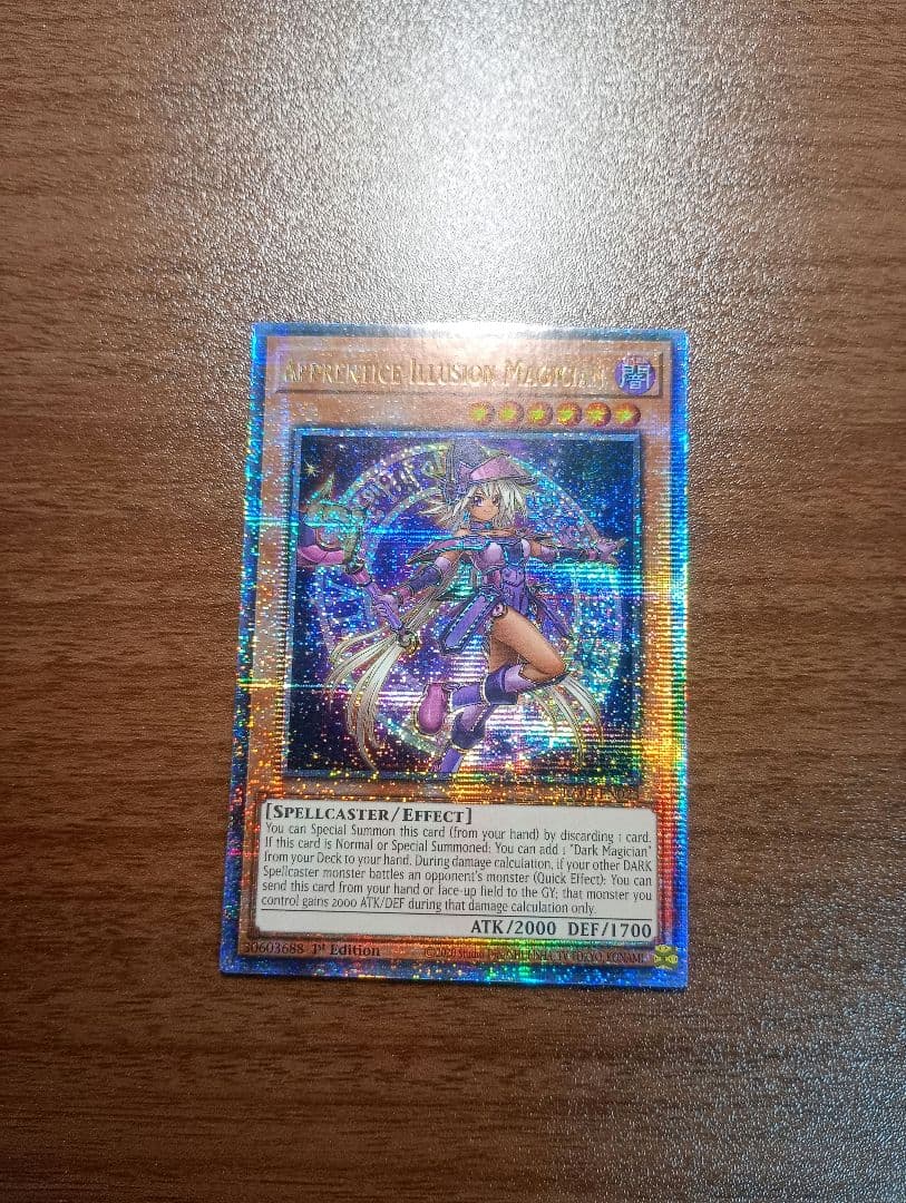 遊戯王 幻想の見習い魔導師 25thシークレットレア 英語版 クオシク