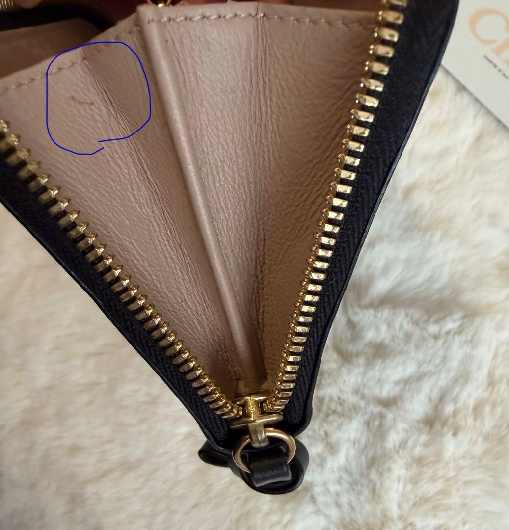 【稀少デザイン】 Chloe ★ラウンドファスナー　ウォレット