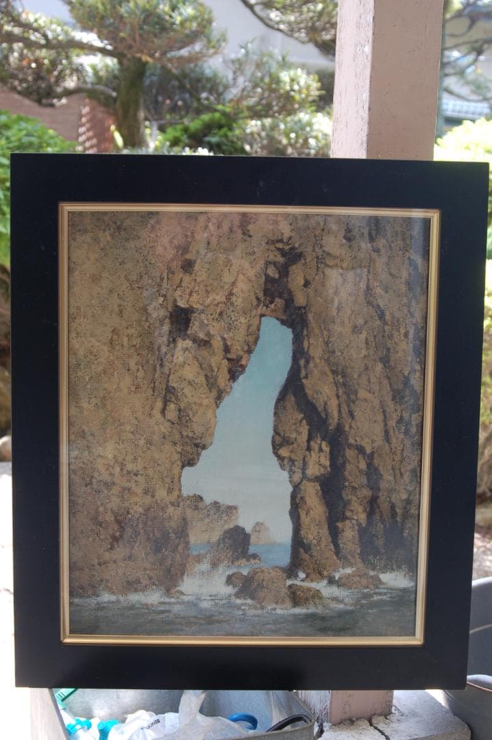 再値下げ!中国人作家 李 連文 [小 島」 8号 油彩,真作保障