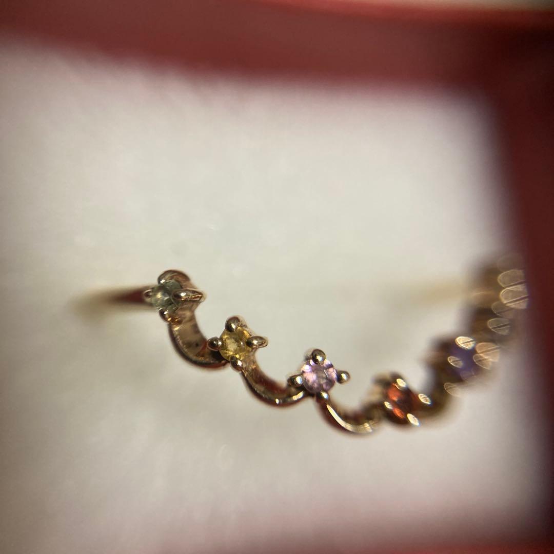 ete K10 レインボークラウンリング　約9号