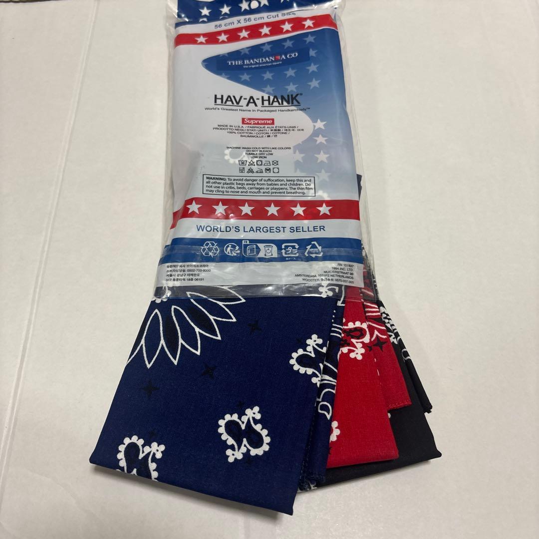 新品未開封Supreme Hav-A-Hank バンダナ 3色セット
