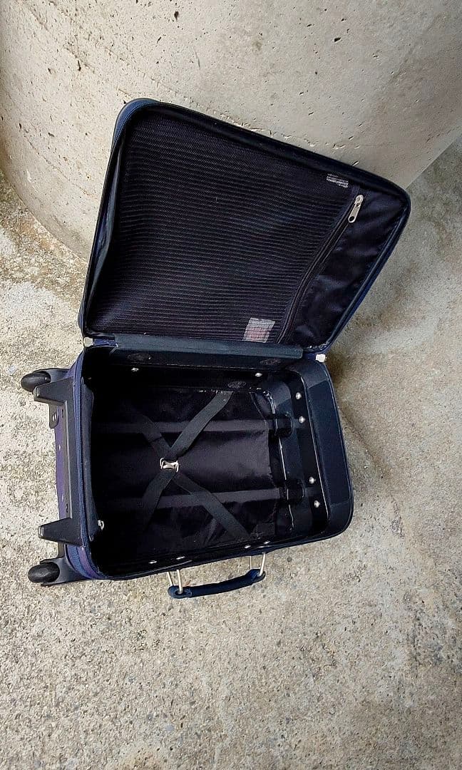 航空会社仕様スーツケース濃紺 ヴィンテージ 1980年代