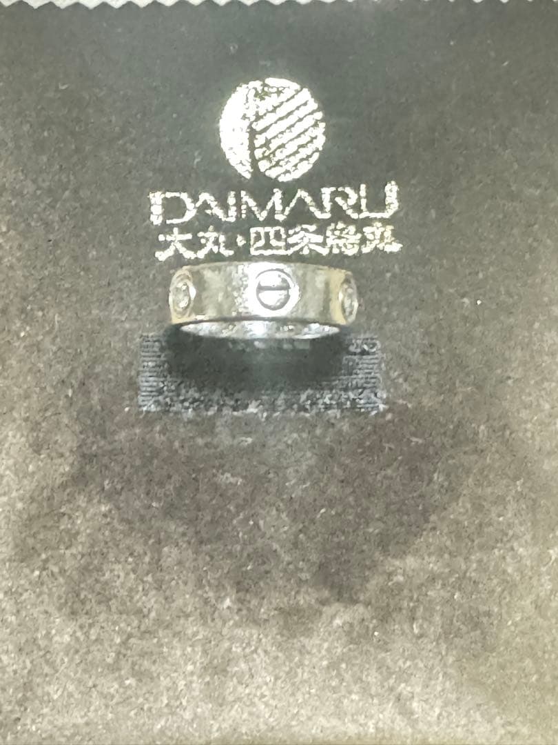 カルティエCartierラブリング　K18WG(750) 9号