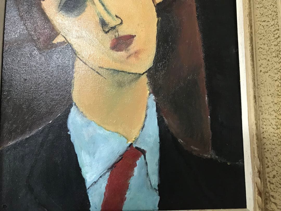 アメデオ・モディリアーニ ルネ・キスリングの肖像 油絵肉筆模写作品