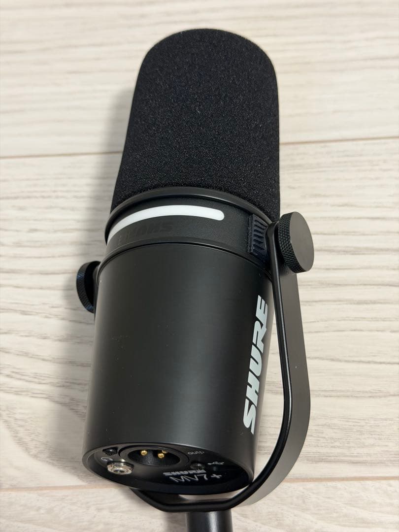 Shure MV7+マイク + Gator SH-DESKTOP1 スタンド