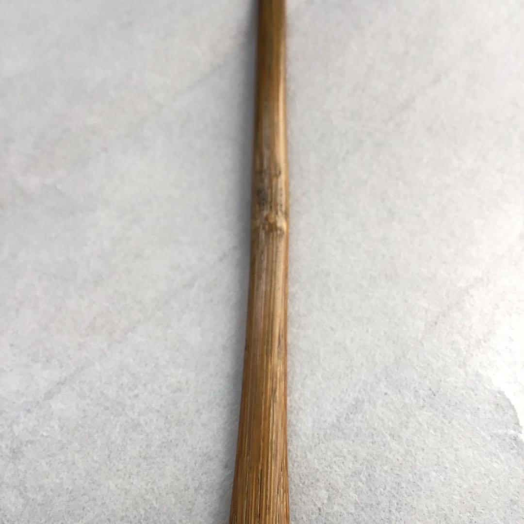 茶道具 茶杓 銘:日の出 松尾流2代 松尾宗五作 翫古斎書付