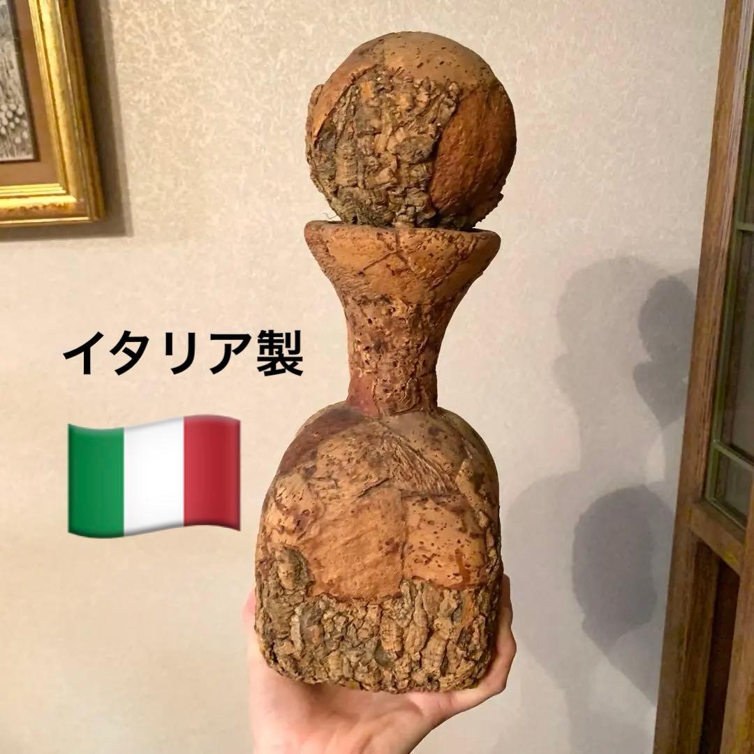 樹皮コルクで覆われたガラス瓶(スクエア) 樹皮コルクで覆われたガラス瓶(スクエア)