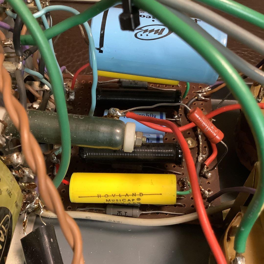 自作6BQ5 シングル真空管アンプ ジャンク品