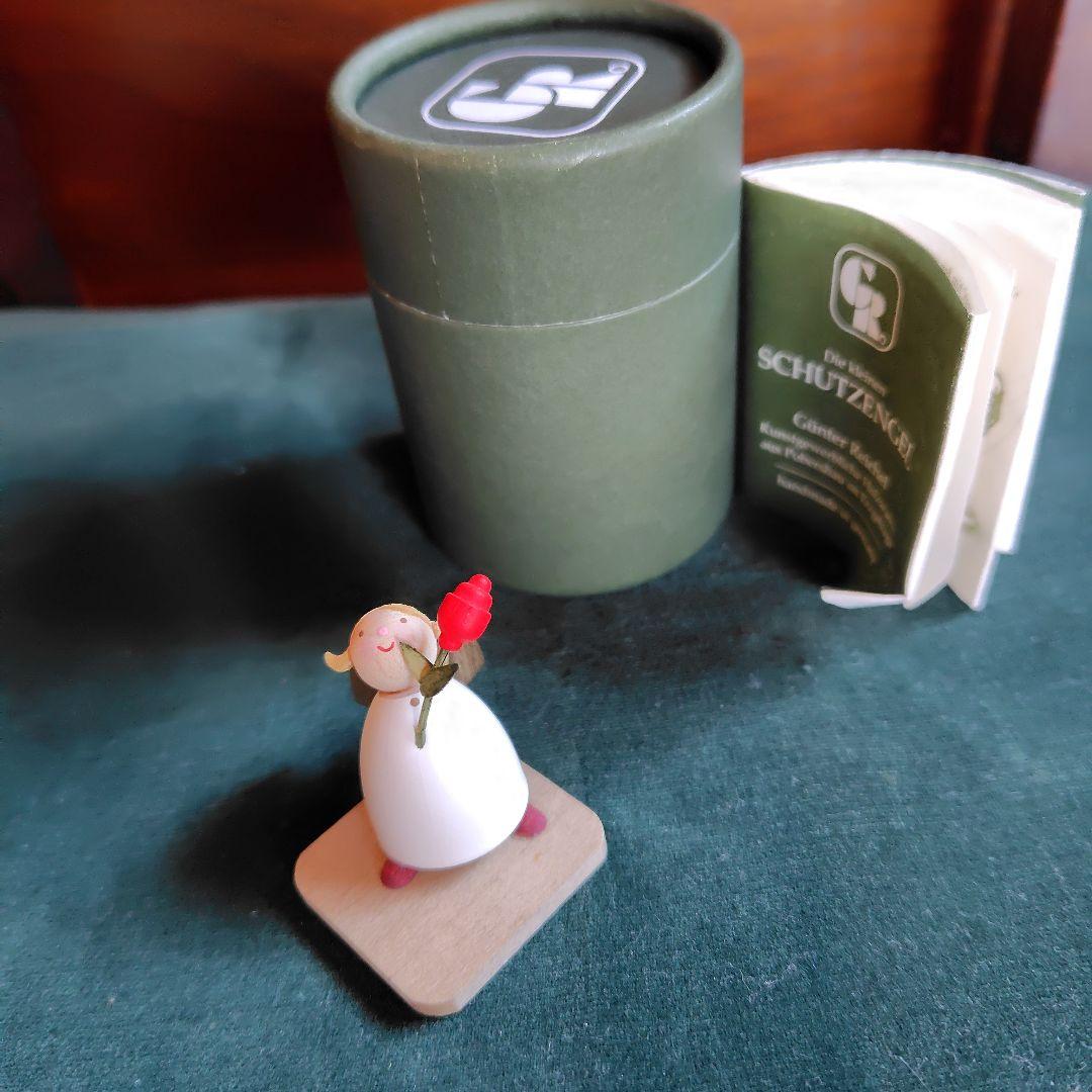 ギュンターのバラを持つ守護天使　旧デザイン Guenter Reichel ギュンター・ライヒェル 天使とお花 - 商いや 山田の