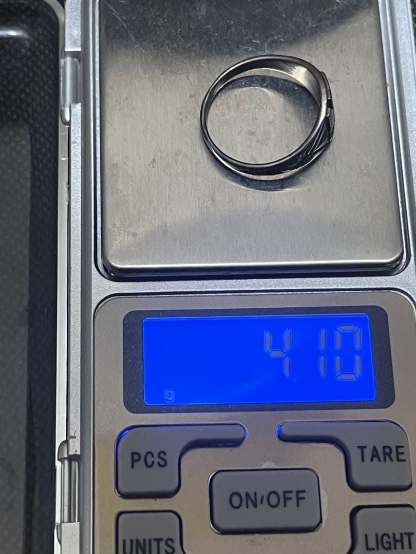 シルバー925 シンプルリング 卍モチーフ 彫金 21号 silver 約4g