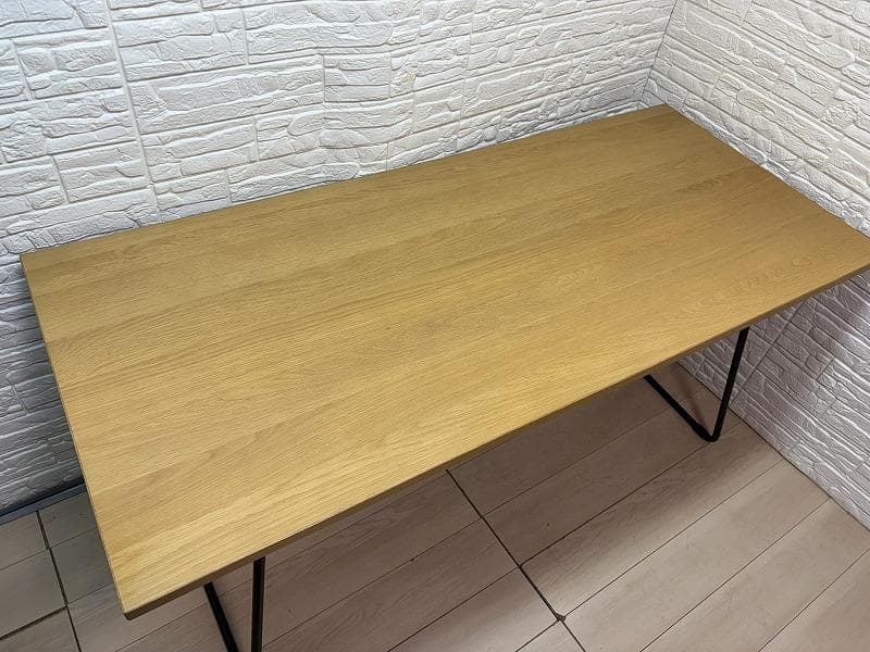 無印良品 折りたたみテーブル 幅160cm オーク材