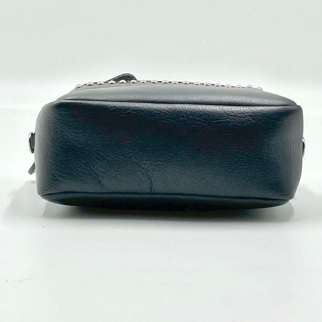 【未使用級】 J&M DAVIDSON ショルダーバッグ チェーン ペブルミニ