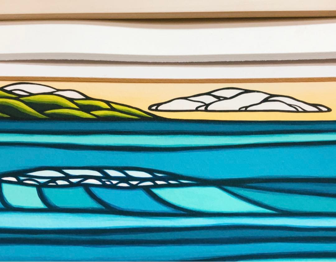 大人気作家 ヘザーブラウン(HEATHER BROWN) 絵画 サーフィン #2