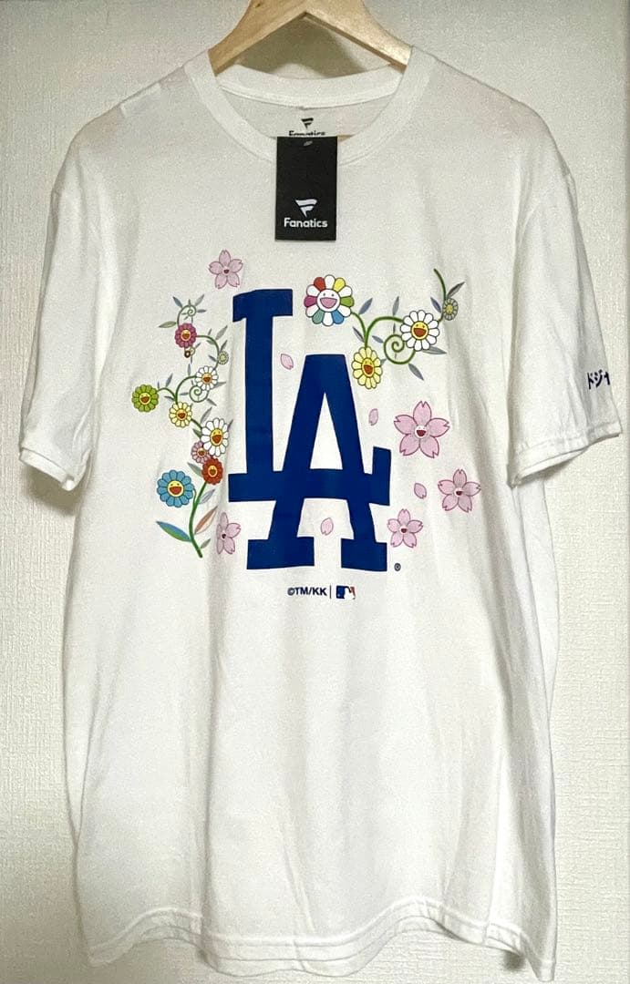 アメリカ限定/新作】村上隆×ロサンゼルス・ドジャース コラボTシャツ白