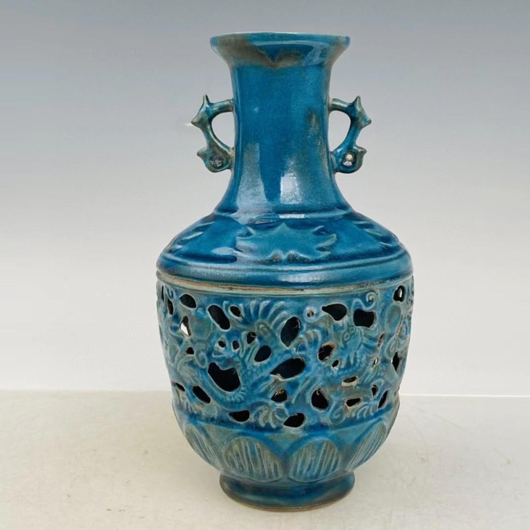 中国古美術・旧蔵の磁器・大周柴窯の花瓶・置物・書道・茶道具・