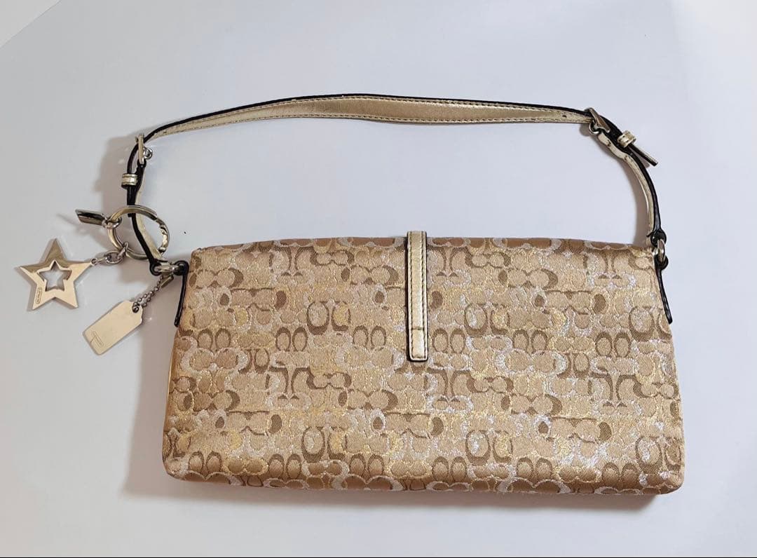 コーチ　アクセサリーポーチ　ワンショルダーバッグ　ミニバッグ