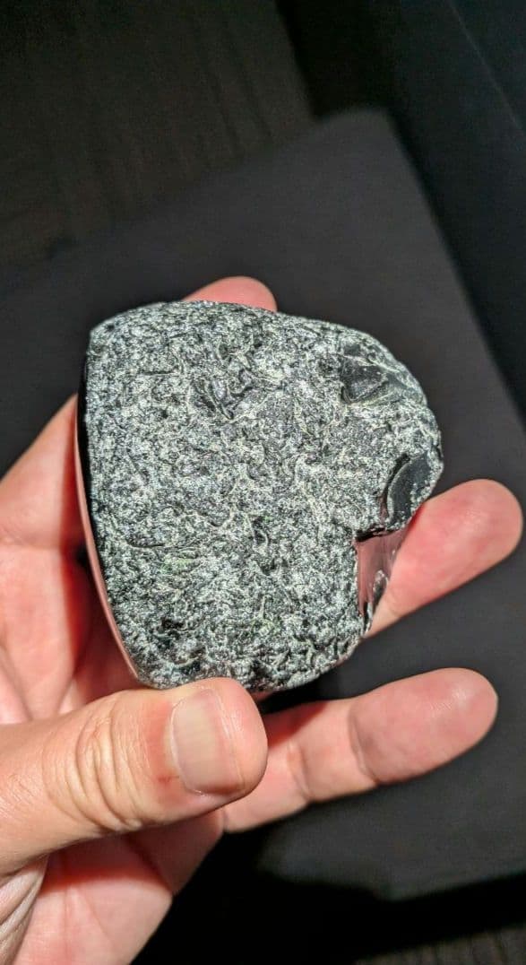 研磨品 十勝石玲瓏 パープル、ブルーレインボーオブシディアン