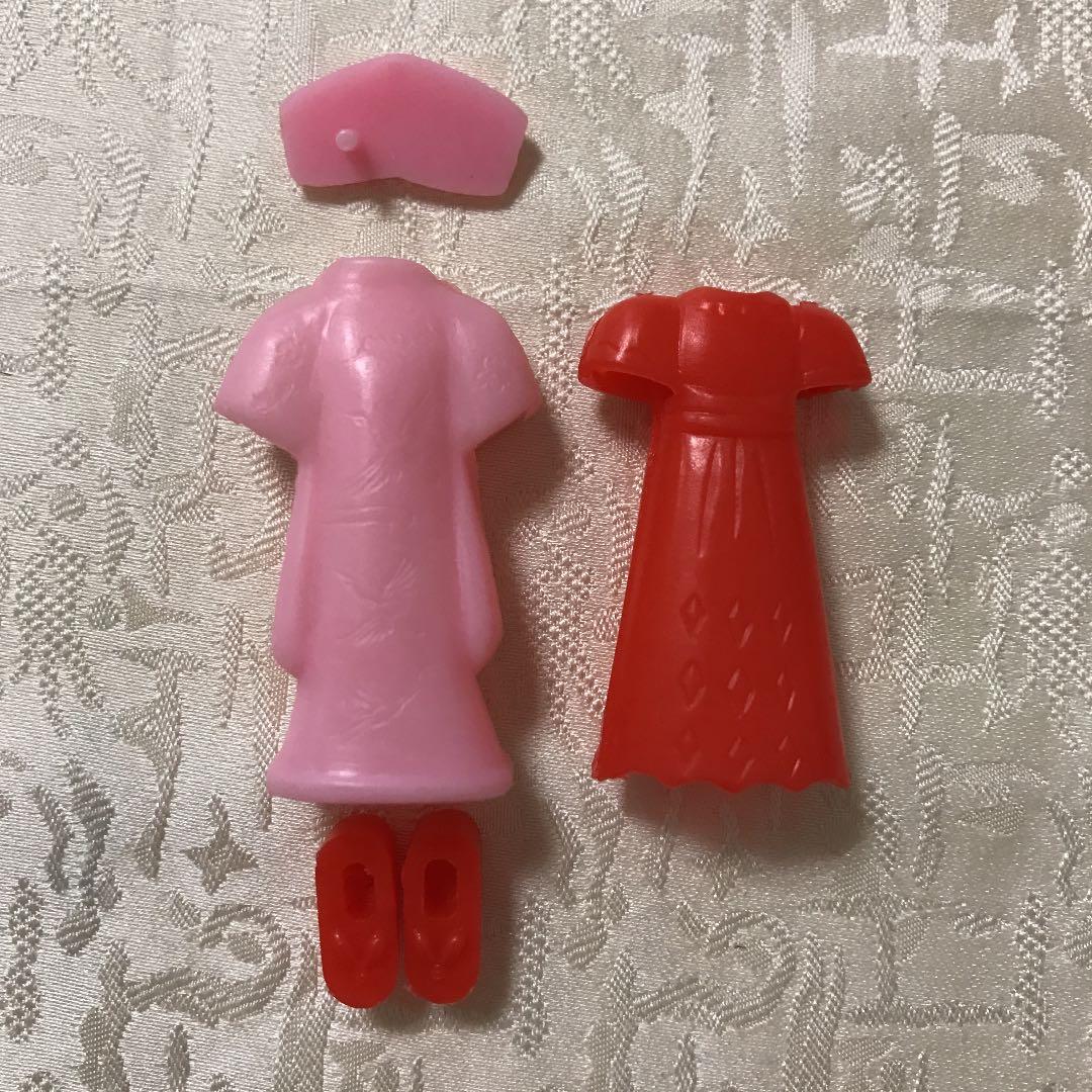 グリコおまけ　昭和　レトロ　パピーちゃん(花嫁さん　レースのドレス)