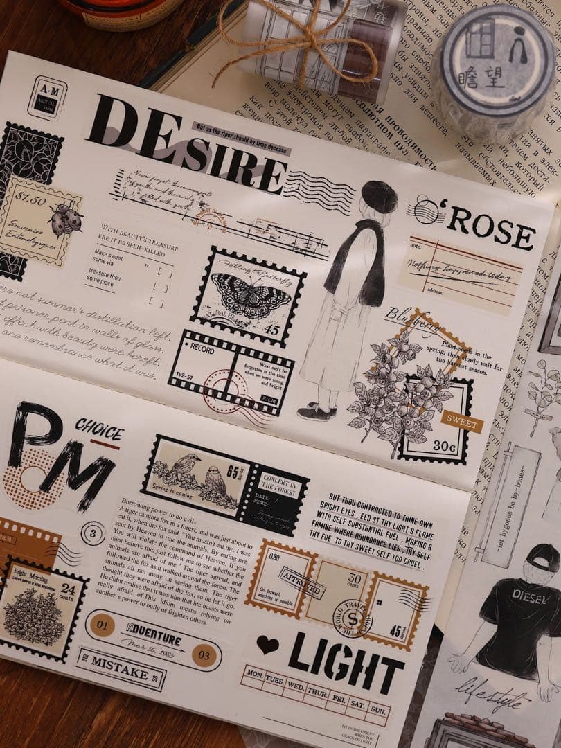 小白家文創《瞻望》海外マスキングテープ　マステ 【2035】