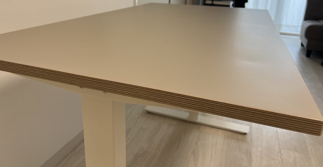 ベージュ合板ハンドル式パソコンデスク「6月6日掲載終了」