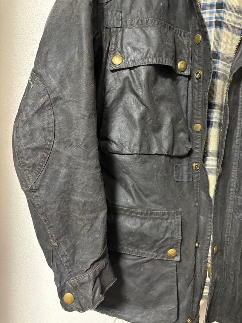 ビンテージ 70s Belstaff トライアルマスター オイルドジャケット