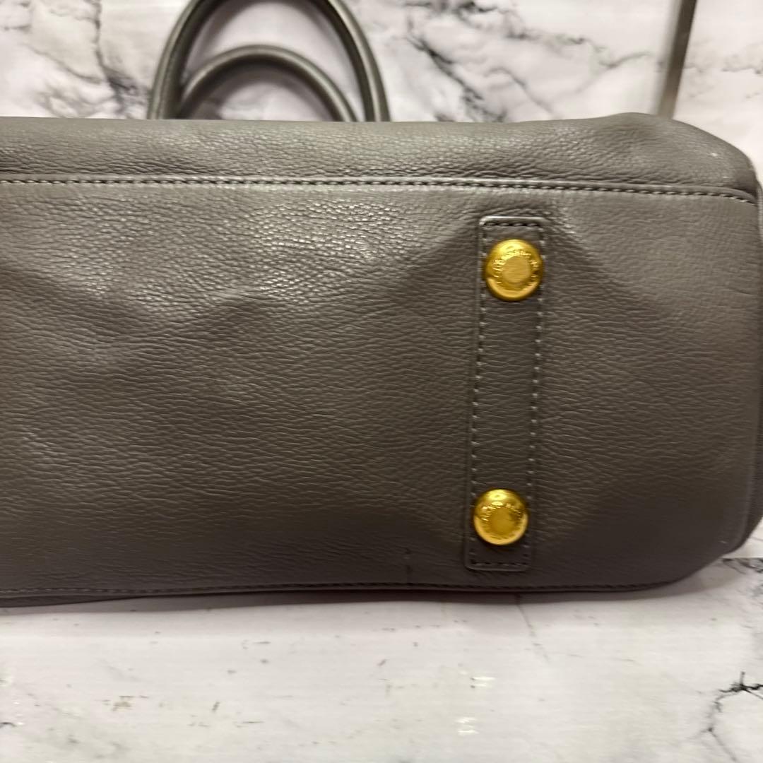 (美品)大人気、マークジェイコブス、2wayバッグ、Y2K、オールレザー、シボ革