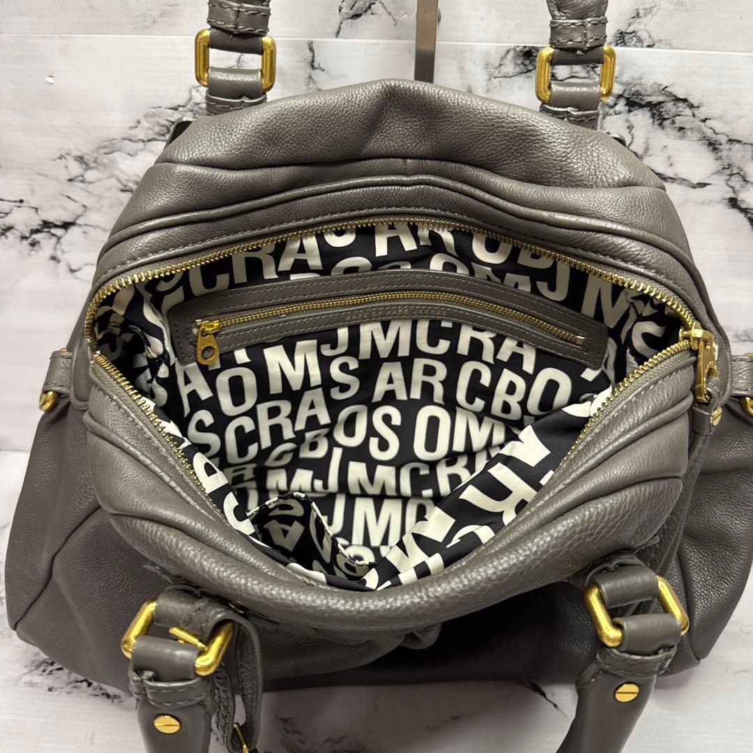 (美品)大人気、マークジェイコブス、2wayバッグ、Y2K、オールレザー、シボ革