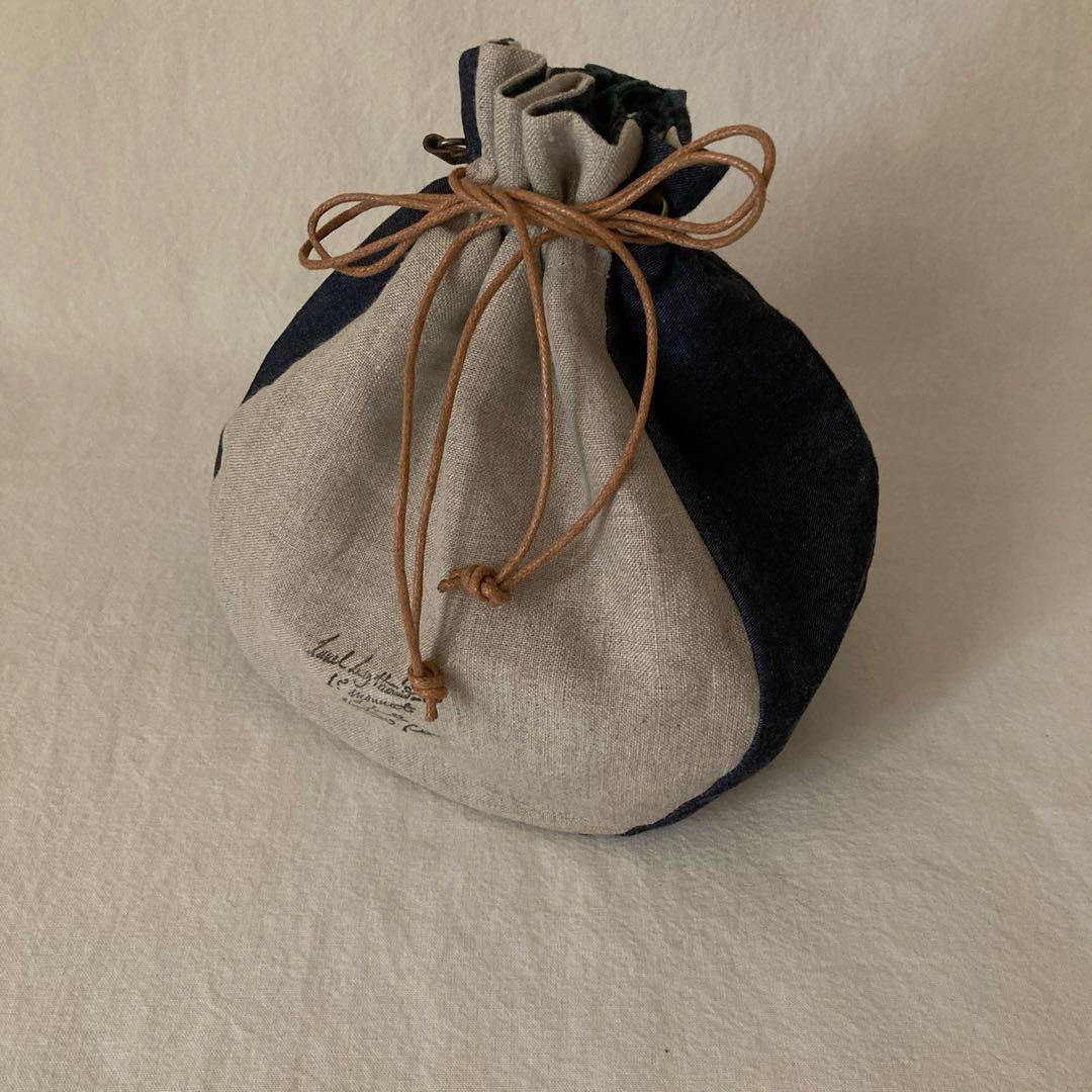 色んなリネンのまるころりん巾着♪